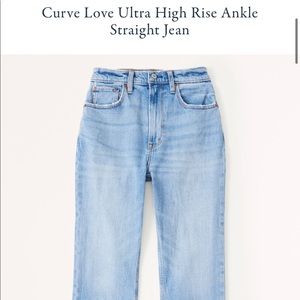 Abercrombie curve love ultra high rise 27 curve love